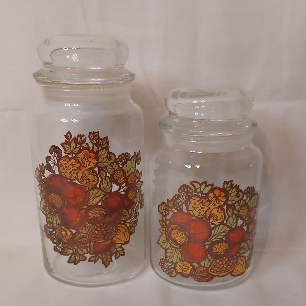 Anchor Hocking Vibrant Red and Orange Accent Vases